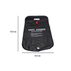20L Solar Shower Bag Portable Outdoor Camping Water Storage Bag for Hiking Camping Bathing-Black