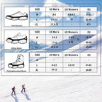 24 Spikes Crampons for Shoes, Anti Slip Ice Cleats for Shoes and Boots, Traction Ice Snow Grip with Stainless Steel Spikes and Silicone Men Women for Hiking, Walking, Climbing, Jogging,Fishing - XL