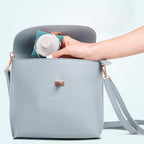 Foldable Collapsible Water Bottle Silicone Leak-proof Reusable for Gym Camping Hiking Travel Sports-Grey