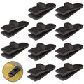 Heavy Duty Tarp Clips Locking Clamps For Awnings Camping RV Car And Pool Covers Up To 60 MPH Wind - 10Pcs