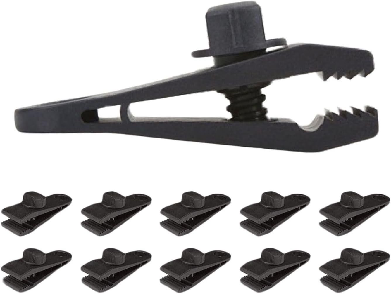Heavy Duty Tarp Clips Locking Clamps For Awnings Camping RV Car And Pool Covers Up To 60 MPH Wind - 20Pcs
