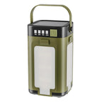 LED Camping Lantern with Solar Panel Type C Charging and Expandable Panels