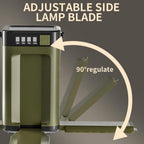 LED Camping Lantern with Solar Panel Type C Charging and Expandable Panels