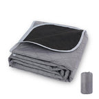 Outdoor Fleece Polyester Camping Blanket Waterproof Thick Portable Picnic Mat Machine Washable-Black