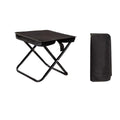 Portable Folding Outdoor Chair Lightweight Compact Stool for Fishing Camping Picnic and Travel Handy Seat for Outdoor Activities-Black