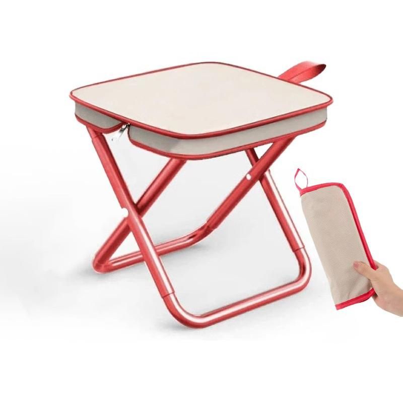 Portable Folding Outdoor Chair Lightweight Compact Stool for Fishing Camping Picnic and Travel Handy Seat for Outdoor Activities-Black