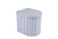 Portable Camping Toilet Folding Toilet for Adults with Lid -Gray