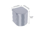 Portable Camping Toilet Folding Toilet for Adults with Lid -Gray
