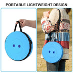 Portable Telescopic Folding Stool Adjustable Height Plastic Camp Chair for Hiking Fishing Colorful