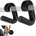 1 Pair Neutral Grip Pull Up Handles Ergonomic 45 90 Degree Barbell Grips Black