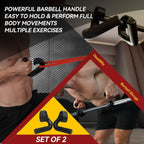 1 Pair Neutral Grip Pull Up Handles Ergonomic 45 90 Degree Barbell Grips Black