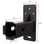 2 Inch Hitch Wall Mount Bike Rack Heavy Duty Metal Storage Holder 300lbs ty