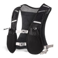 Men's Sports Running Vest Pcs for Cycling Hiking, Outdoor Mountaineering Water Bottle Storage Back Pcs (Black)
