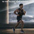 Men's Sports Running Vest Pcs for Cycling Hiking, Outdoor Mountaineering Water Bottle Storage Back Pcs (Black)