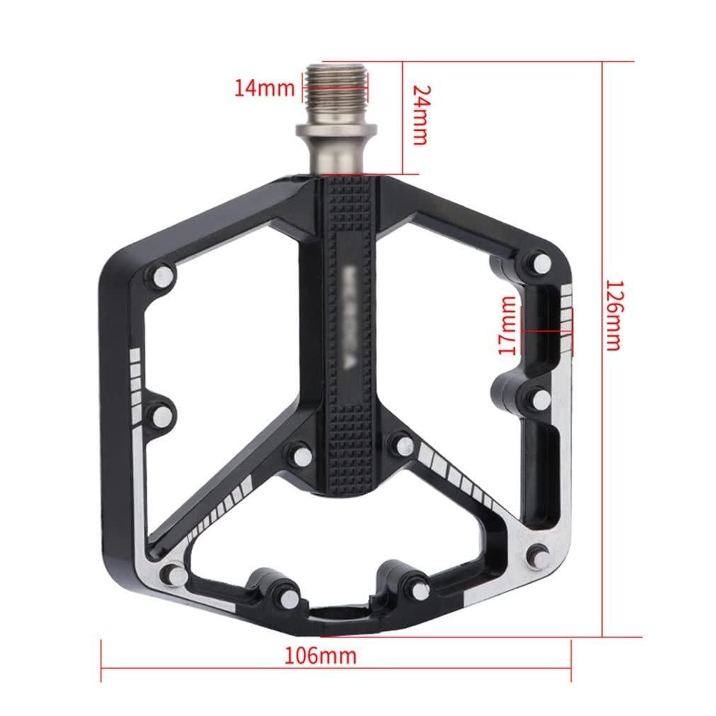 Mountain Bike Pedals Aluminum Alloy 9/16" (Colorful)