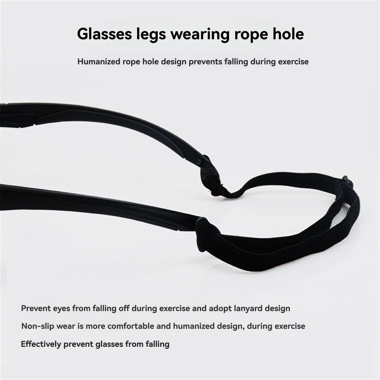 Outdoor Cycling Windproof Glasses, Black-Gray PC Frame Set(dark grey,Black frame pc set)