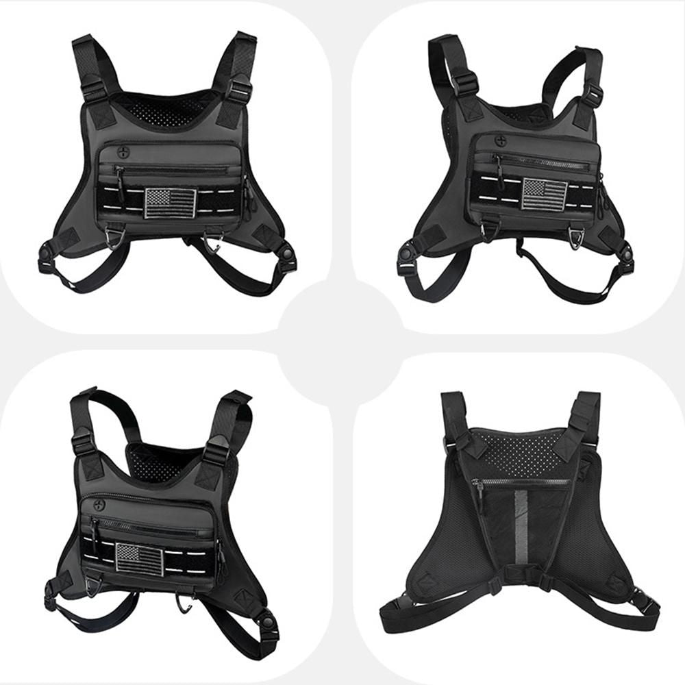Running Chest Bag Reflective (Black)