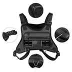 Running Chest Bag Reflective (Black)