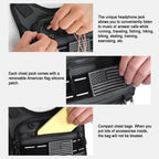Running Chest Bag Reflective (Black)