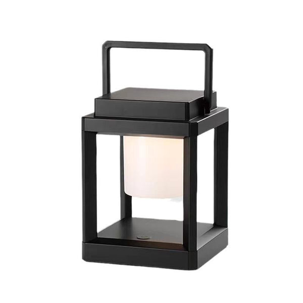 Solar Camping Lantern with USB Charging Portable Outdoor Light (Warm Black)