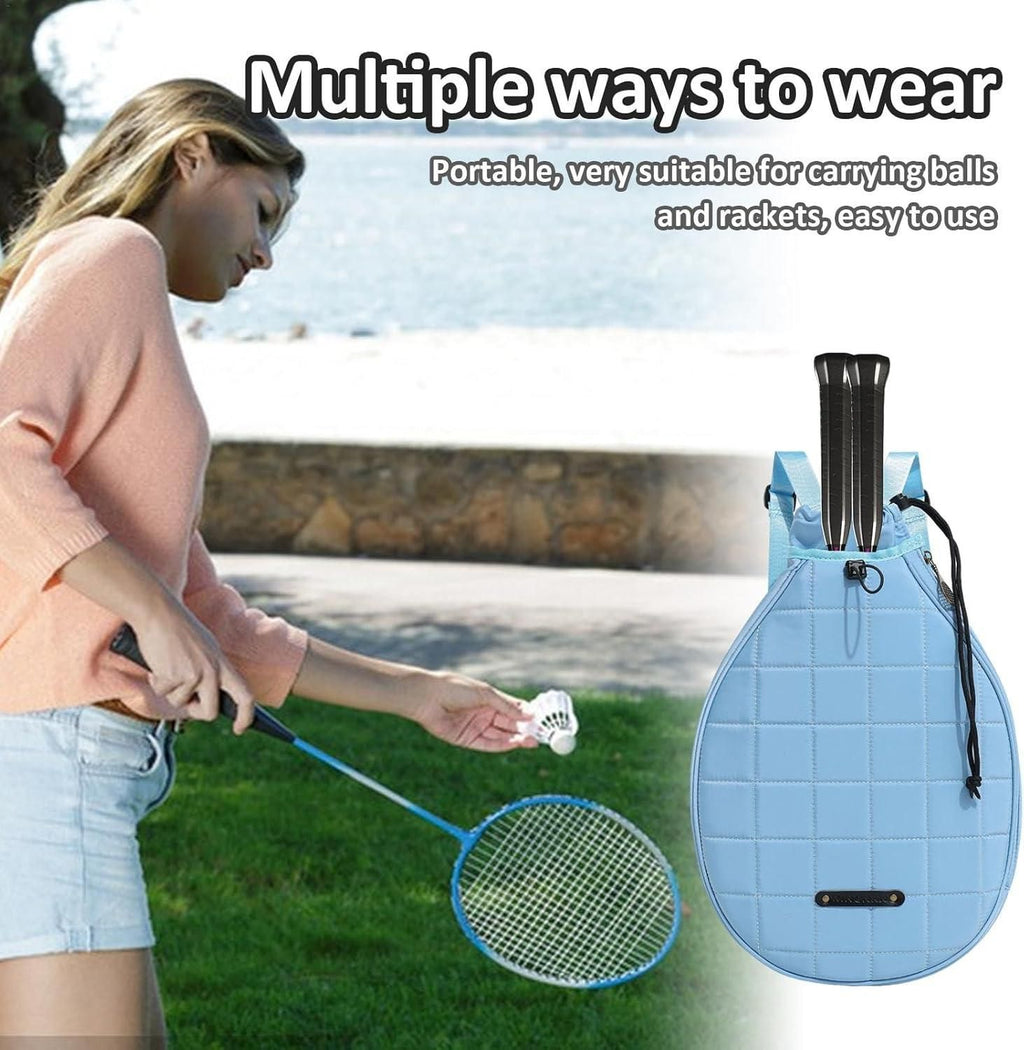 Tennis Racket Backpack Single Shoulder Badminton Bag Multi-Functional Paddle and Ball Bag