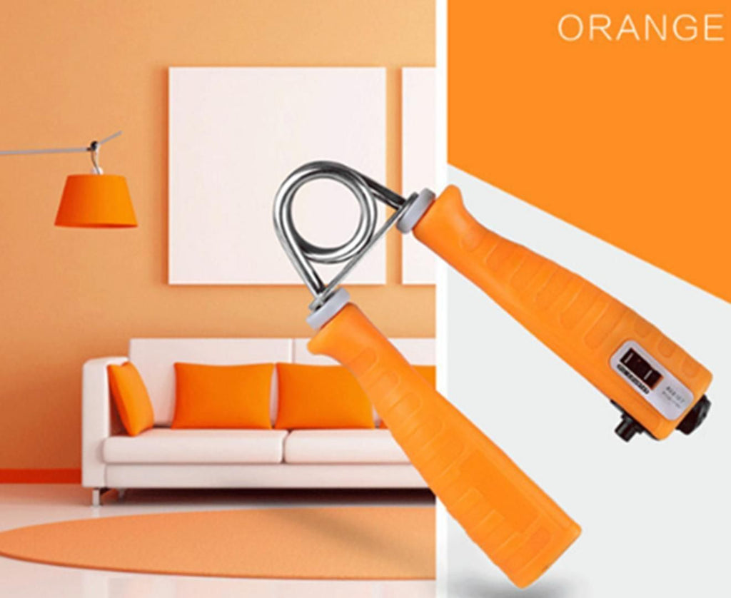 2PCS 20 Kg Elasticity Adjustable Countable Gripper Finger Rehabilitation Training Device Arm Force Wrist Force Device-Orange