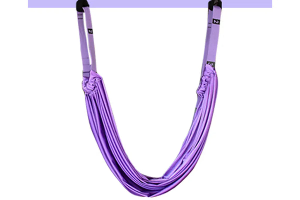 Aerial Yoga Stretch Belt Yoga Rope Lower Waist Trainer Household Wall Rope Inverted Rope Fitness Equipment-Purple