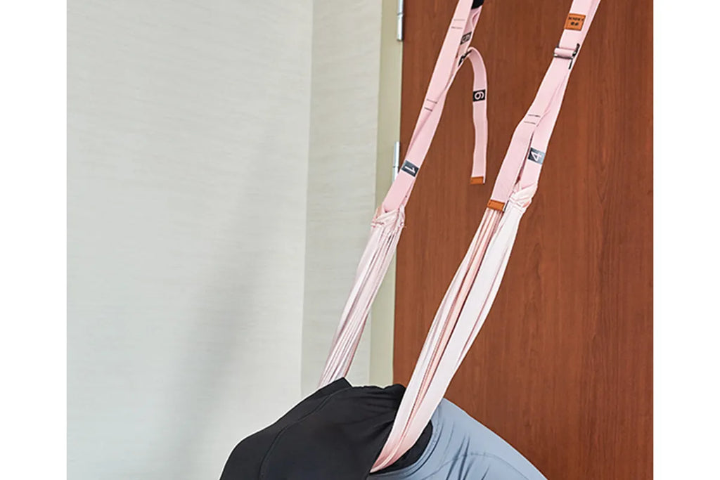 Aerial Yoga Stretch Belt Yoga Rope Lower Waist Trainer Household Wall Rope Inverted Rope Fitness Equipment-Pink