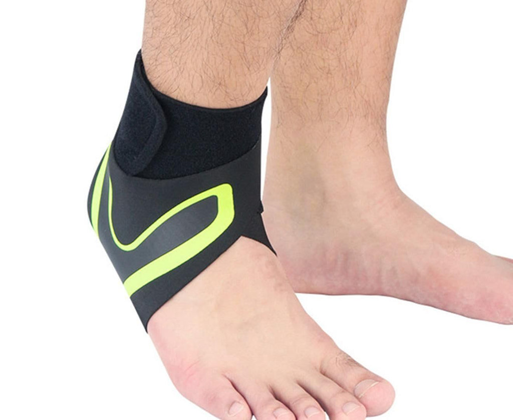 A Pair of Sports Ankle Sleeve Compression Anti-sprain Protection Socks Outdoor Sports Climbing Equipment-Red S