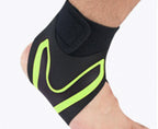 A Pair of Sports Ankle Sleeve Compression Anti-sprain Protection Socks Outdoor Sports Climbing Equipment-Green S