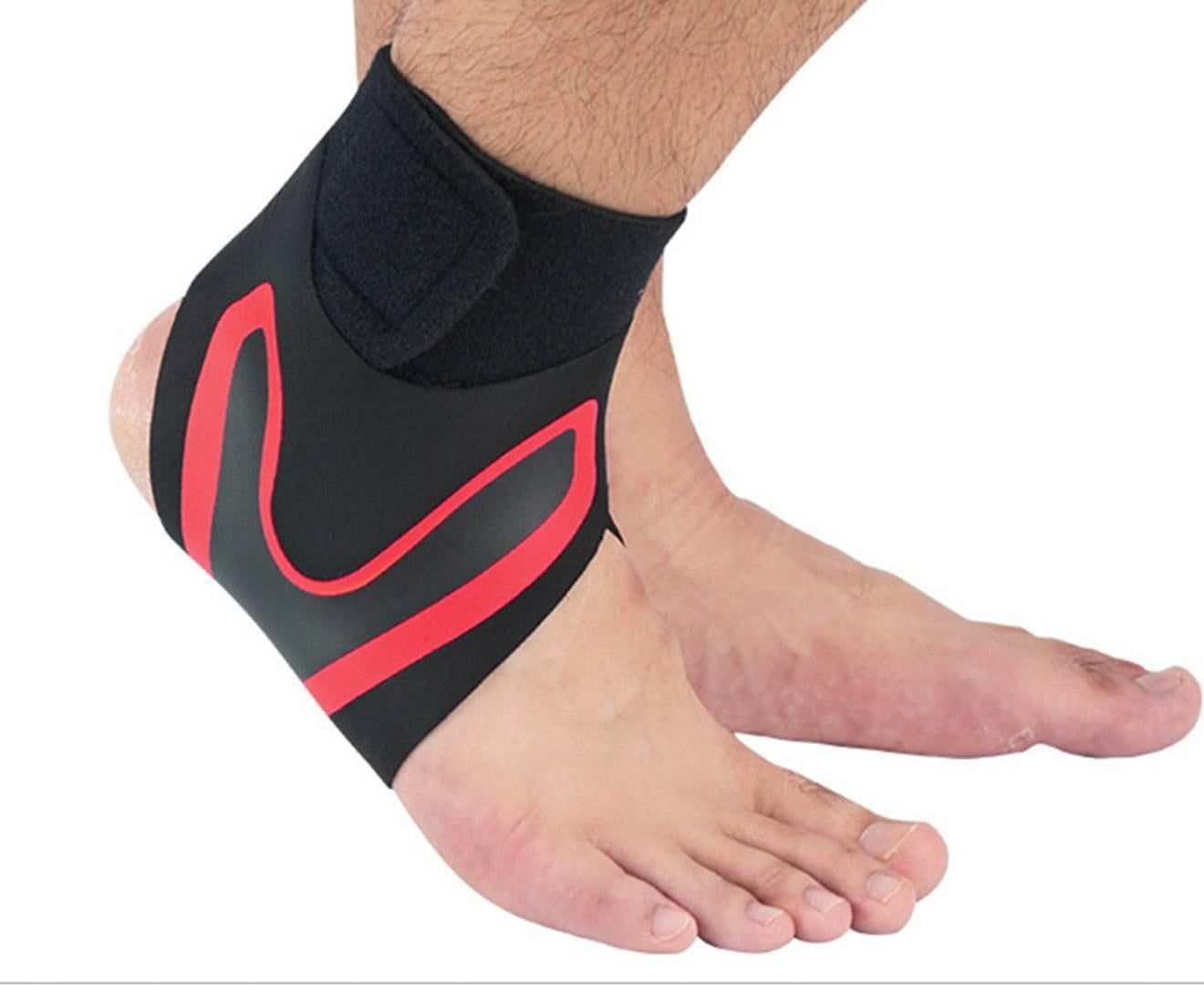 A Pair of Sports Ankle Sleeve Compression Anti-sprain Protection Socks Outdoor Sports Climbing Equipment-Green L