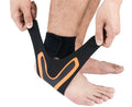 A Pair of Sports Ankle Sleeve Compression Anti-sprain Protection Socks Outdoor Sports Climbing Equipment-Orange S