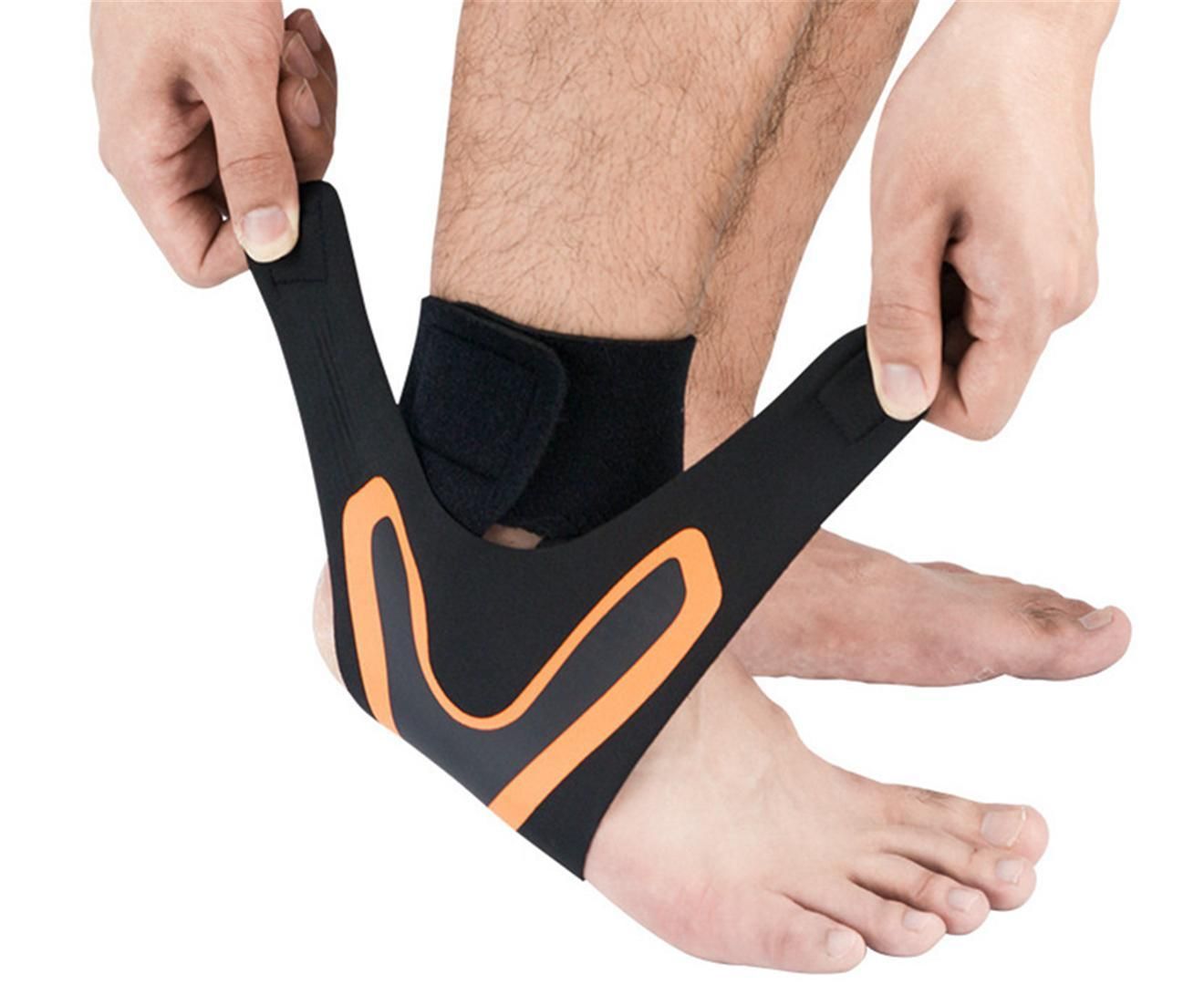 A Pair of Sports Ankle Sleeve Compression Anti-sprain Protection Socks Outdoor Sports Climbing Equipment-Blue XL