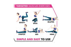 Booty Belt Resistance Workout Band For Women - Build,Tone,Sculpt The Glute Muscles Blue