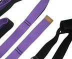 Dance Lower Waist Exerciser Exercise Leg Press Stretch Stretching Equipment Yoga Training with Yoga Aids-Purple