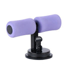 Household Fitness Equipment Height Adjustable Sit-Up Auxiliary Machine With Suction Cup - Purple