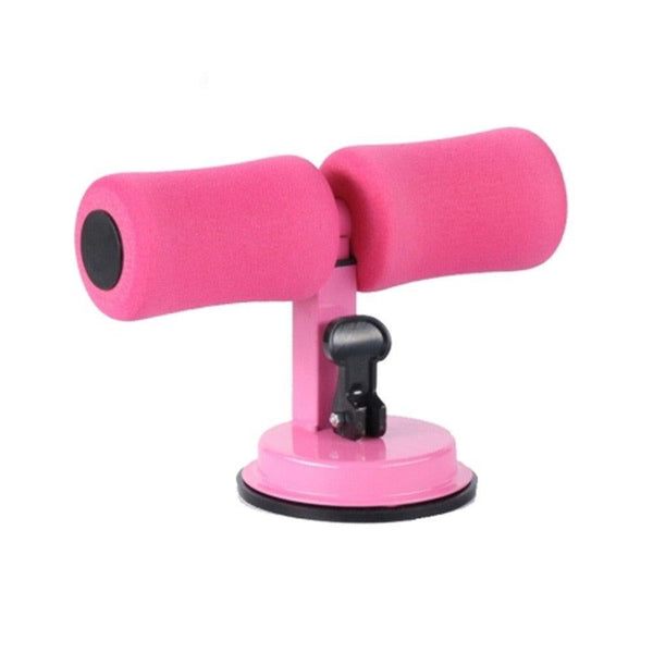 Household Fitness Equipment Height Adjustable Sit-up Auxiliary Machine with Suction Cup - Pink