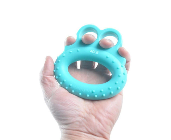 Strength Trainer Frog Points Finger Grip Ring Hand Grip Finger Strengtheners Blue 40Lb