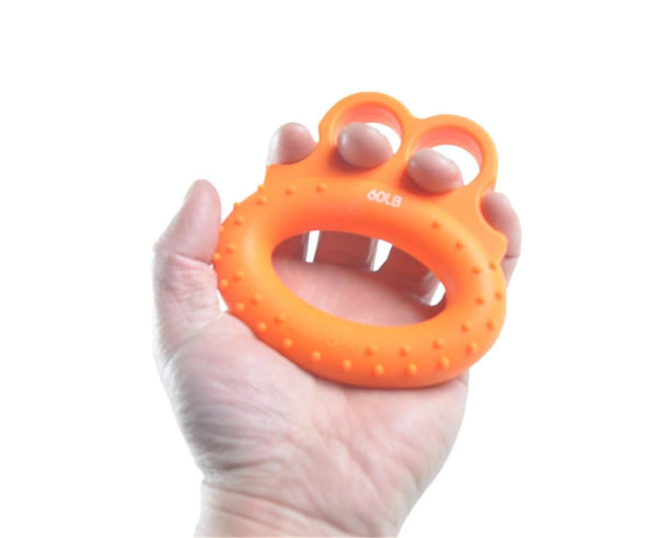 Strength Trainer Frog Points Finger Grip Ring Hand Grip Finger Strengtheners Orange 60Lb