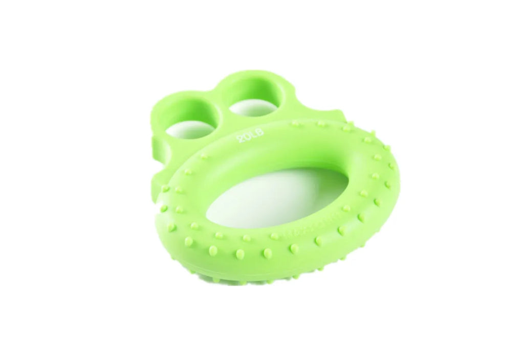 Strength Trainer Frog Points Finger Grip Ring Hand Grip Finger Strengtheners Green 20Lb