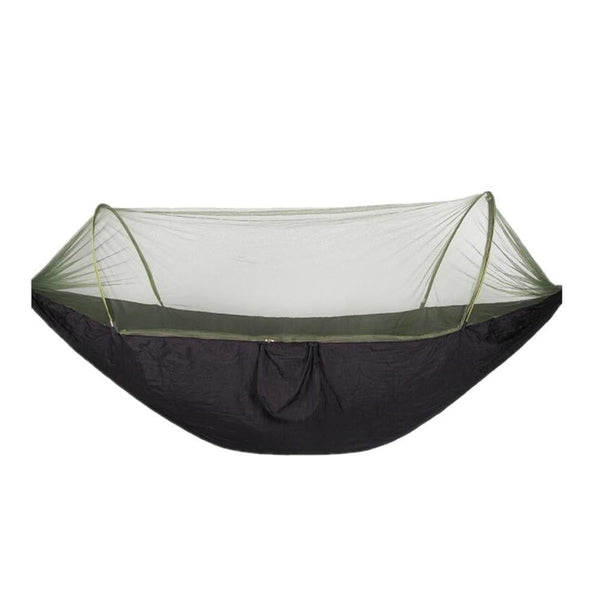 Portable Outdoor Camping Full-automatic Nylon Parachute Hammock with Mosquito Nets
