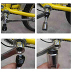 4 Pcs Bicycle Bottom Bracket Tool Crank Remover Crankset Removal Kit(Black)