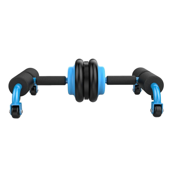Multi-Functional Abdominal Wheel Sit-Up Assistor for Home Fitness - Blue
