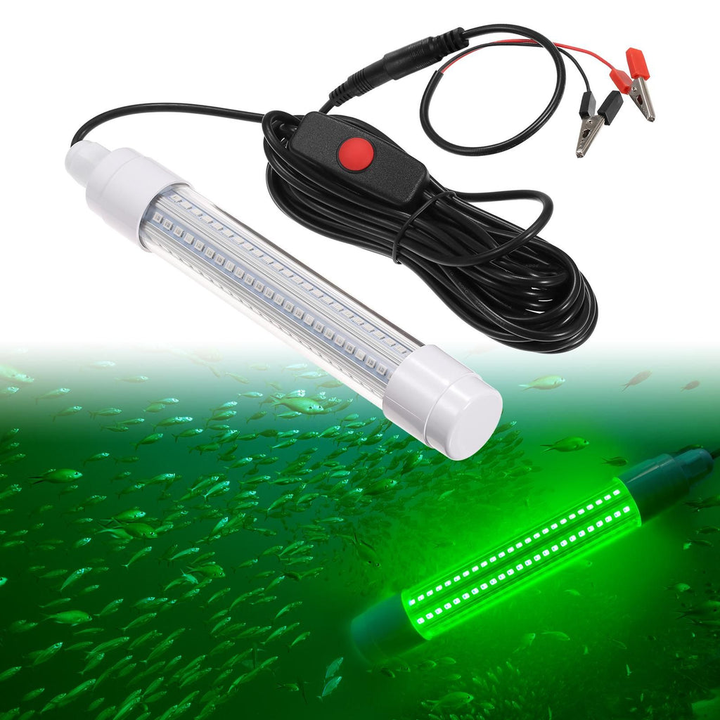 144 LED Submersible Fishing Light Underwater Fish Finder Lamp 16W 1600 Lumens IP68 (Green)
