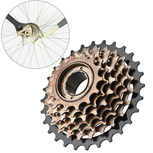 Bicycle Freewheel 7 Speed Sprocket Cassette - Replacement Gear for Mountain Bikes