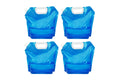 Collapsible Water Container 10L Reusable Camping Water Bag Blue 4 Pack