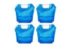 Collapsible Water Container 10L Reusable Camping Water Bag Blue 4 Pack