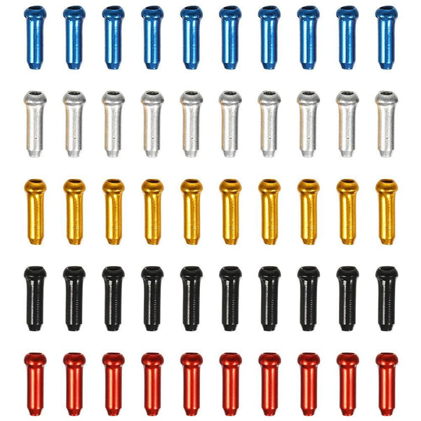 100Pcs Aluminum Alloy Bike Brake Cable End Caps
