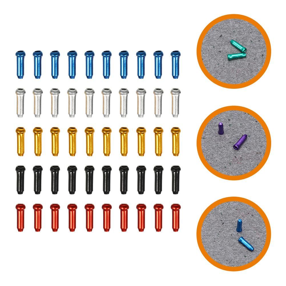 100pcs Brake Cable End Caps Brake Cable Tail Caps Bike Brake Cable End Covers Bike Accessories