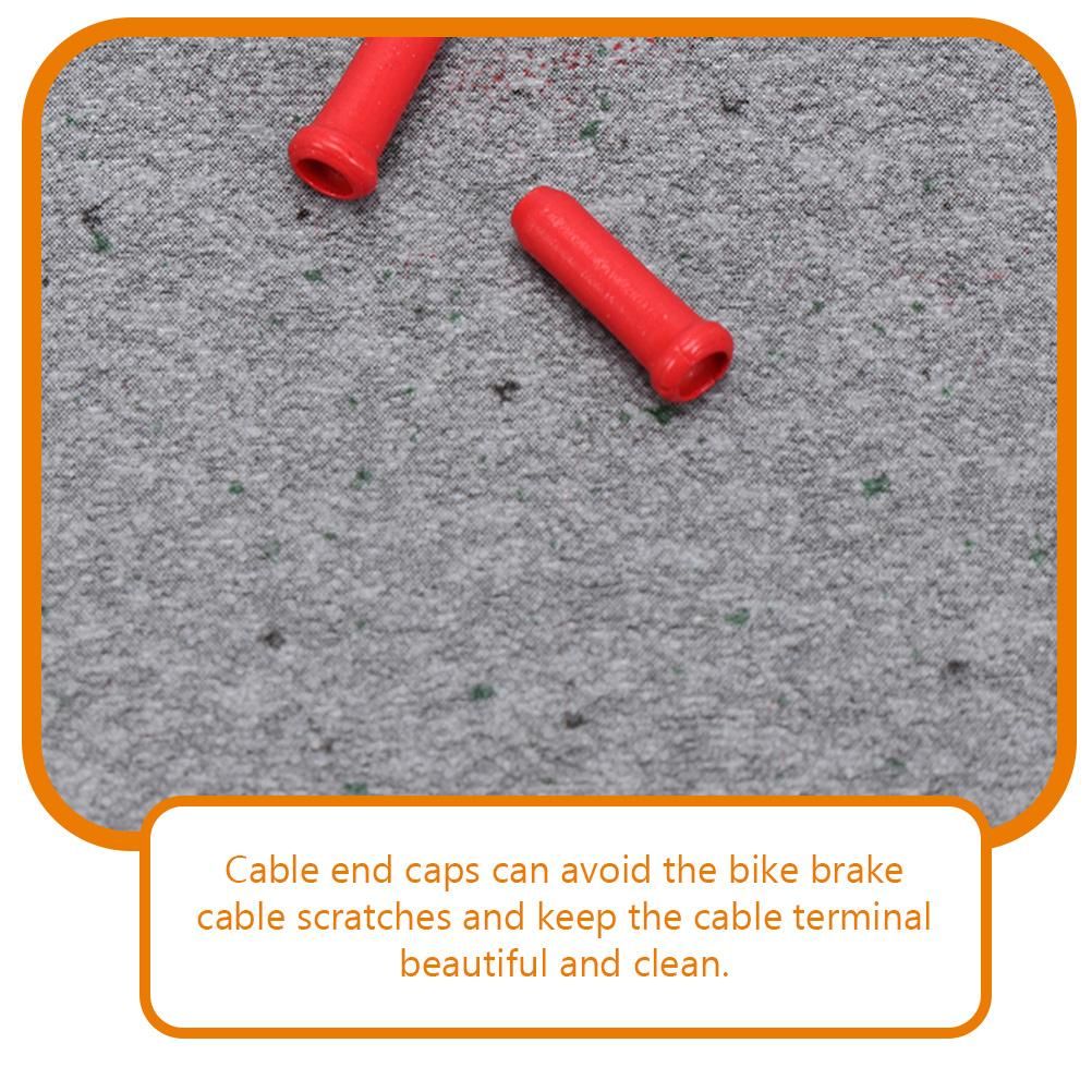100pcs Brake Cable End Caps Brake Cable Tail Caps Bike Brake Cable End Covers Bike Accessories